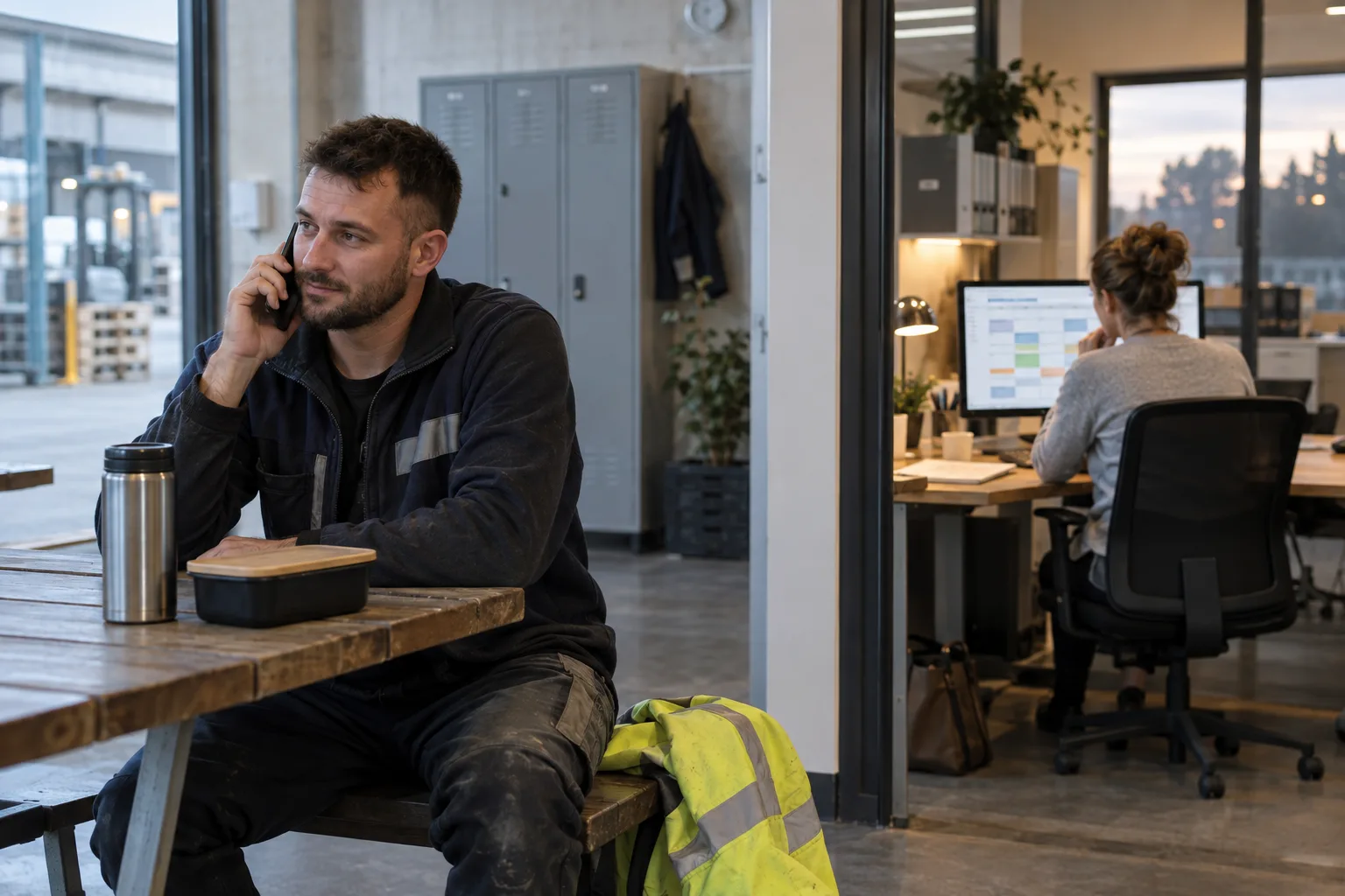 Tijdelijke werknemer meldt een klein incident terwijl een planner een incidentcase start